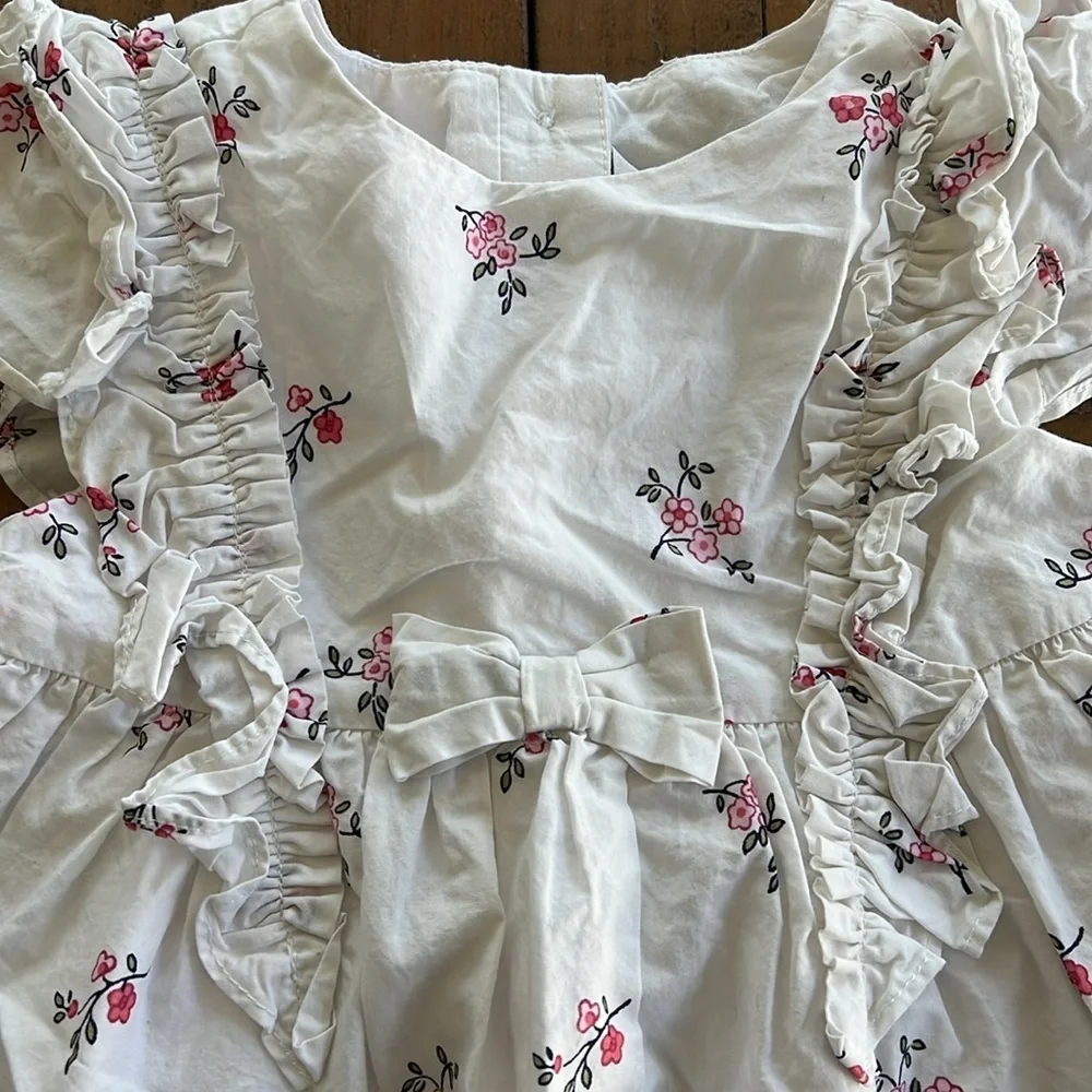 Janie and jack pink ruffle dress